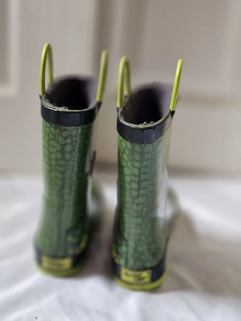 Western Chief Kids Green Dinosaur Rain Boots Size 11/12 🦖